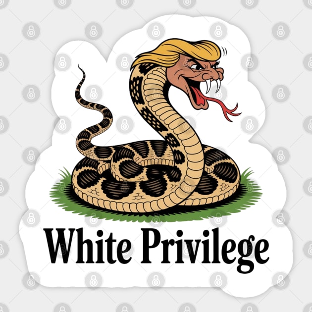 White-Privilege Sticker by Creatifly Graphic Tees